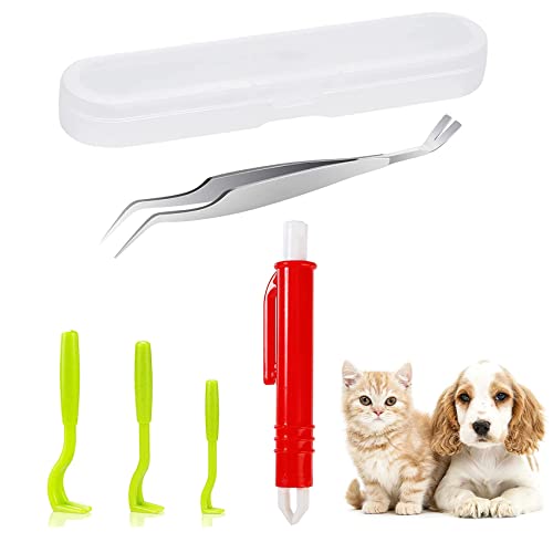Kafeiya 5 Stück Zeckenhaken Zeckenzange für Hund,Katze,Edelstahl Kunststoff Zeckenhaken,Edelstahl Zeckenentferner Set Mensch,Hund,Kinder, Tool-Tick-Trap-20217 Kafeiya 5 Stück Zeckenhaken Zeckenzange für Hund,Katze,Edelstahl Kunststoff Zeckenhaken,Edelstahl Zeckenentferner Set Mensch,Hund,Kinder, Tool-Tick-Trap-20217 von Kafeiya