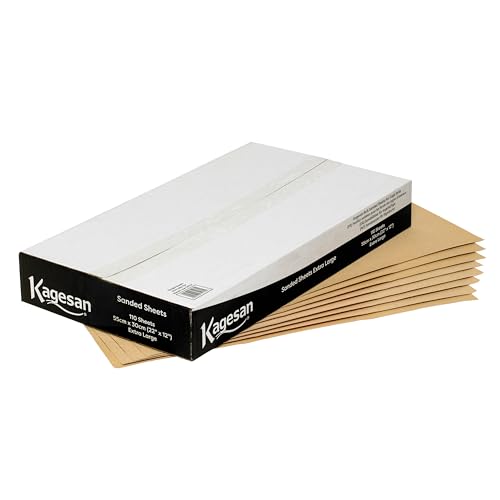 Kagesan Sandblätter für Vogelkäfige, extra groß (55 x 30 cm), 110 Stück von Kagesan