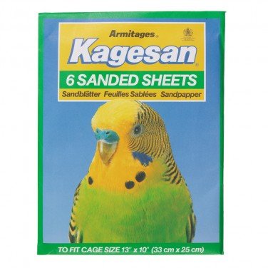 Kagesan SANDBLECH für Vogelkäfig Sand Blatt keine 4 (33 x 25cmx6) X 2 von Kagesan
