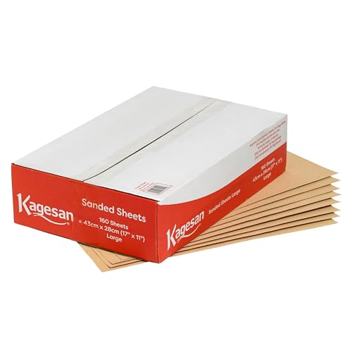 Kagesan Schleifpapier, 43 x 28 cm, Rot von Kagesan
