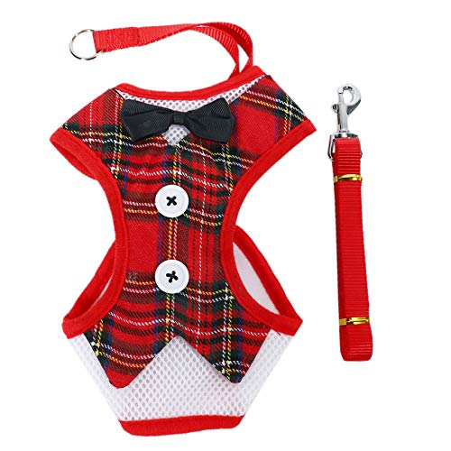 Kahdsvby Hundeweste, Leine, Geschirr für kleine mittelgroße Hunde, formelles Kleid mit Schleife, Geschirr für Welpen, Brustgurt, Größe L #A Kahdsvby Hundeweste, Leine, Geschirr für kleine mittelgroße Hunde, formelles Kleid mit Schleife, Geschirr für Welpen, Brustgurt, Größe L #A von Kahdsvby