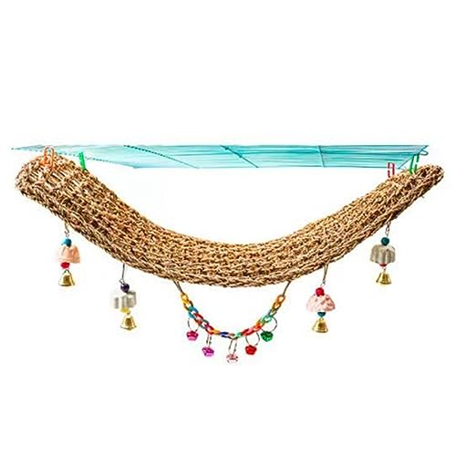 Kahdsvby Kletternetz für Vögel, Spielzeug Papageien, gewebtes Netz, Kletternetz, Hängematte, zum Aufhängen an Papageienkäfig, Kletterseile, Kausleiter, für Vögel, 29 x 7 Kahdsvby Kletternetz für Vögel, Spielzeug Papageien, gewebtes Netz, Kletternetz, Hängematte, zum Aufhängen an Papageienkäfig, Kletterseile, Kausleiter, für Vögel, 29 x 7 von Kahdsvby