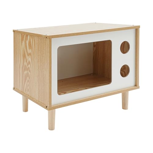 Kaichenyt Katzenhaus, mit Durchdachte Löcher Geeignetes Katzengewicht Ca. 4.5kg Indoor Kleintierhaus für Hauskatzen und kleinen Hunden 50x29x40cm Hölzern, Weiß Kaichenyt Katzenhaus, mit Durchdachte Löcher Geeignetes Katzengewicht Ca. 4.5kg Indoor Kleintierhaus für Hauskatzen und kleinen Hunden 50x29x40cm Hölzern, Weiß von Kaichenyt