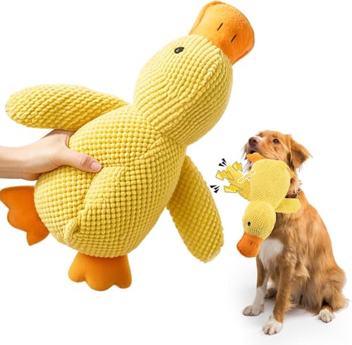Hundespielzeug, Kauspielzeug, Spielzeug für Hunde, Anti Stress Ente Hund, gegen Langeweile, Konvexes Design Hilfe für saubere Zähne, Unzerstörbar für Normale Kauer, für Kleine/Mittlere/Große Hunde von Kakveiai