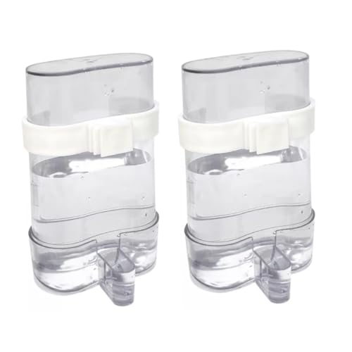Automatischer Vogelwasserer -Feeder, Vogelwasserspender für Käfig, 2pcs Keine Mess Vogelfutterdienste Waterer Cockatiel Cage Accessoires Feeder Automatischer Vogelwasserer -Feeder, Vogelwasserspender für Käfig, 2pcs Keine Mess Vogelfutterdienste Waterer Cockatiel Cage Accessoires Feeder von Kalastussaari