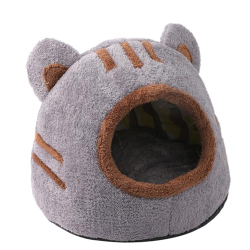 Bedeckte Katzenbett warme abnehmbare Katzenhaus im Innen mit gepolsterten Kissen halbverschlossene Katzenbetten für Innenkatzen Flauschiger süßer Bärenkopfkätzchen für Katzen innerhalb von 7,5 kg l Bedeckte Katzenbett warme abnehmbare Katzenhaus im Innen mit gepolsterten Kissen halbverschlossene Katzenbetten für Innenkatzen Flauschiger süßer Bärenkopfkätzchen für Katzen innerhalb von 7,5 kg l von Kalastussaari