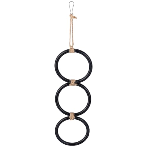 Bird Ladder & Swing, 17 3 -Ring -Hang -Kletterspielzeug für Papageien, Schlangen und Eidechsen - lustige Haustierkäfigzubehör von Kalastussaari