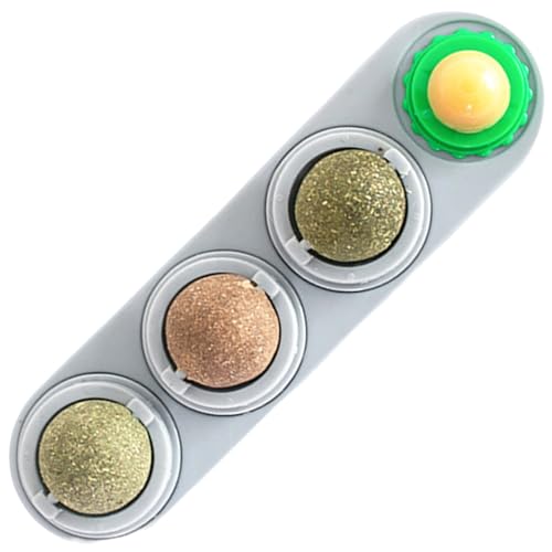 Catnip-Ball-Spielzeug, 4-Geschmack rotierende Wandspielzeug mit wandmontiertem Katzenspielzeug mit feuchtigkeitsdichtem Deckel, Angstlinderung Leckierbarer Leckereien für alle Katzenrassen Catnip-Ball-Spielzeug, 4-Geschmack rotierende Wandspielzeug mit wandmontiertem Katzenspielzeug mit feuchtigkeitsdichtem Deckel, Angstlinderung Leckierbarer Leckereien für alle Katzenrassen von Kalastussaari