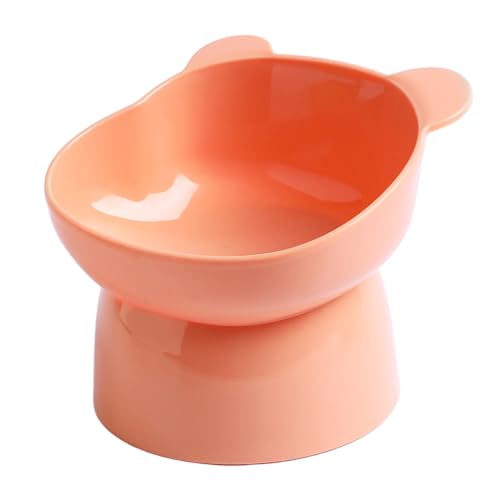 Erhöhte Katzenschüssel, schräges Bärendesign 35 ° erhöhter Feeder zum einfachen Essen (Geschirrspüler sicher) /5x4.5 von Kalastussaari