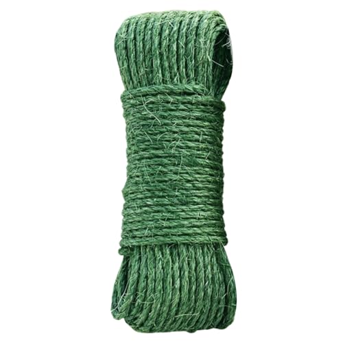 Grüne Katze Sisal -Seil, Nicht geölte Sisal -Schnur zum Reparieren, Wiederherstellen oder DIY -Kratzern, verdrehtes Faser -Hanfseil für Katzenbaum und Turm/6 mm x 20 m von Kalastussaari