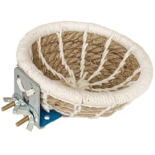 Handgewebtes Hanfseil Vogel Nest, Kleiner Papageienkäfig -Schlüpfen, warme runde Zuchtkabine für Taube Papagei Kanarische Kanarie wenig Handgewebtes Hanfseil Vogel Nest, Kleiner Papageienkäfig -Schlüpfen, warme runde Zuchtkabine für Taube Papagei Kanarische Kanarie wenig von Kalastussaari