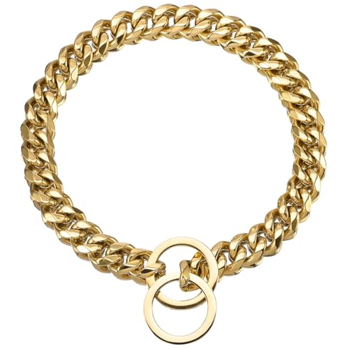 Hund Halshalsband, Hochleistungs -Choke -Kubaner Hundekette für große Hunde, 24 Langschweißglied Edelstahlkettenkragen mit Schnalle für kleine, mittlere und große Hunde Hund Halshalsband, Hochleistungs -Choke -Kubaner Hundekette für große Hunde, 24 Langschweißglied Edelstahlkettenkragen mit Schnalle für kleine, mittlere und große Hunde von Kalastussaari