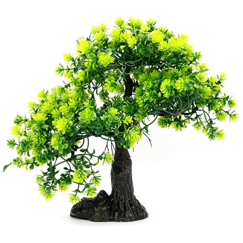Kalastussaari Aquarium Künstliche Kunststoffpflanzen Dekoration, Plastikaquariumbaum, Fischtank Bonsai Ornament für Aquariumdekor 4,1 x 2,4 x 9,8 Zoll von Kalastussaari