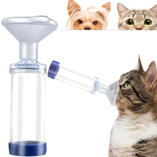 Kalastussaari Cat -Aerosol -Inhalator, Cat -Inhalator -Abstandshalter, tragbarer Hund mit Gesichtsmaske für Kätzchen, Welpe, für das Atmen und die Lieferung von Medikamenten Kalastussaari Cat -Aerosol -Inhalator, Cat -Inhalator -Abstandshalter, tragbarer Hund mit Gesichtsmaske für Kätzchen, Welpe, für das Atmen und die Lieferung von Medikamenten von Kalastussaari