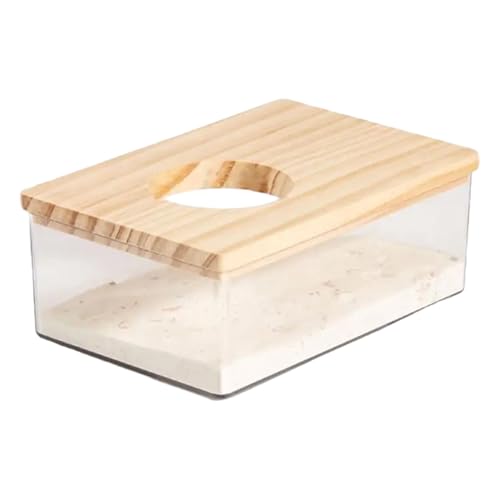 Kalastussaari Hamster -Toilettenbox, Acryl -Toilettenhamsterbadewanne, Duschkoffer Graben Sandbadewanne Haustier Lieferungen Sandbox Toys/4x6x3 von Kalastussaari