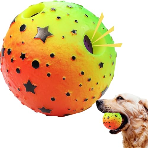 Kalastussaari Hund quietschiger Ball, unzerstörbare, quietschende Hundekugeln, interaktive Hundespielzeug für große Hundespielzeug Wasserspielzeug im Innen und Außen Kalastussaari Hund quietschiger Ball, unzerstörbare, quietschende Hundekugeln, interaktive Hundespielzeug für große Hundespielzeug Wasserspielzeug im Innen und Außen von Kalastussaari