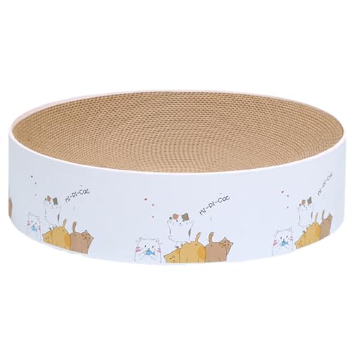Kalastussaari Katzenkratzbett 16x4 Zoll Runde Katzenkratzer Ergonomic Cat Crocker Cartoon Muster Kratzerfestes Wellpapier Katzenkratzer für Innenkatzen Katze Kratzbett Kalastussaari Katzenkratzbett 16x4 Zoll Runde Katzenkratzer Ergonomic Cat Crocker Cartoon Muster Kratzerfestes Wellpapier Katzenkratzer für Innenkatzen Katze Kratzbett von Kalastussaari