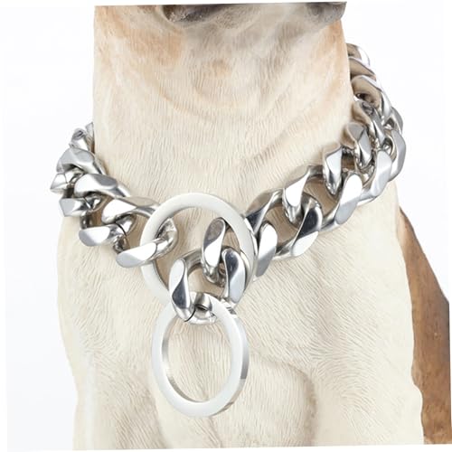 Kalastussaari Kettenhundkragen 22 Zoll Länge Hohlaushackhärchen für Hunde Lustige DIY Silber Hundekette Edelstahlkragen für große Hunde Haustierliebhaber Geschenke Kalastussaari Kettenhundkragen 22 Zoll Länge Hohlaushackhärchen für Hunde Lustige DIY Silber Hundekette Edelstahlkragen für große Hunde Haustierliebhaber Geschenke von Kalastussaari