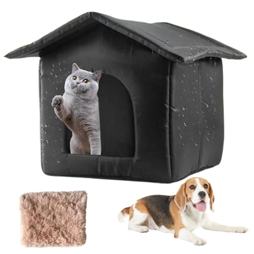 Kalastussaari Outdoor Cat House Weatherof Thermal Oxford Stoff Outdoor Katzenschutz mit Kissen und Reißverschluss, Außerhalb des Katzenhauses gefüllt Kalastussaari Outdoor Cat House Weatherof Thermal Oxford Stoff Outdoor Katzenschutz mit Kissen und Reißverschluss, Außerhalb des Katzenhauses gefüllt von Kalastussaari
