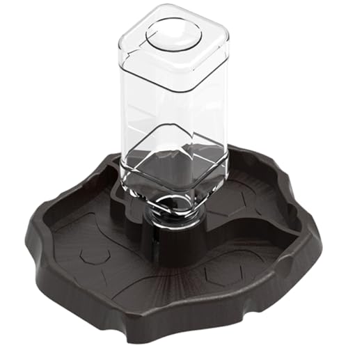 Reptilienwasserflasche, Schildkrötenfutter und Wasserschale mit Flasche, 2 in 1 Kunststoffautomatikschildkrötenfutter- und -Spender für Schildkröten, Gecko, Schlange, Skorpion Reptilienwasserflasche, Schildkrötenfutter und Wasserschale mit Flasche, 2 in 1 Kunststoffautomatikschildkrötenfutter- und -Spender für Schildkröten, Gecko, Schlange, Skorpion von Kalastussaari