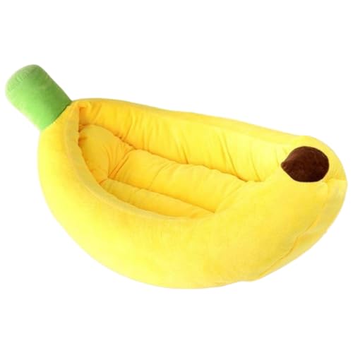 Süßes Bananenkatze Betthaus, weiche Katkkuddelbett, schöne Tierversorgungen für Katzen Kätzchen Kaninchen kleine Hunde/23 x 13 Zoll Süßes Bananenkatze Betthaus, weiche Katkkuddelbett, schöne Tierversorgungen für Katzen Kätzchen Kaninchen kleine Hunde/23 x 13 Zoll von Kalastussaari
