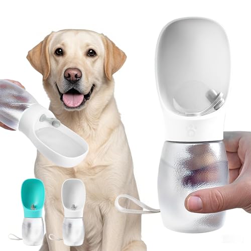 Kalimdor Hunde-Wasserflasche, auslaufsicher, tragbarer Welpen-Wasserspender mit Trink-Futterspender, Zubehör für Haustiere, Outdoor-Spaziergänge, Wandern, Reisen, lebensmittelechter Kunststoff Kalimdor Hunde-Wasserflasche, auslaufsicher, tragbarer Welpen-Wasserspender mit Trink-Futterspender, Zubehör für Haustiere, Outdoor-Spaziergänge, Wandern, Reisen, lebensmittelechter Kunststoff von Kalimdor