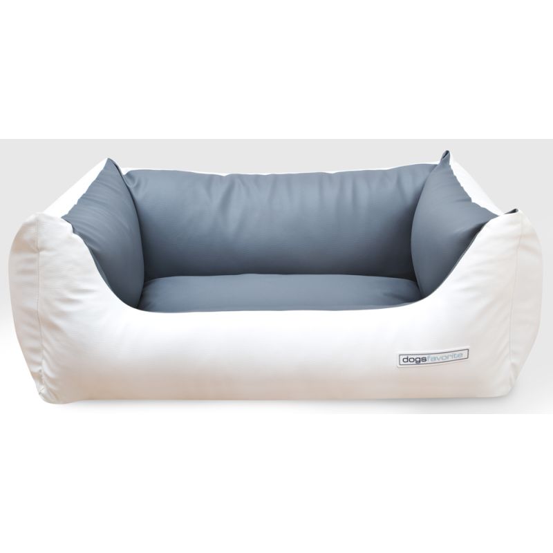 Kalimero Hundebett Deluxe Bicolor Weiß/Grau XL von Kalimero