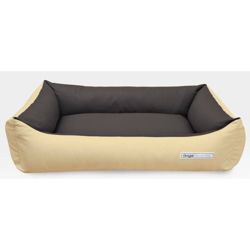 Kalimero Hundebett Dogsfavorite Bicolor Creme/Taupe S von Kalimero