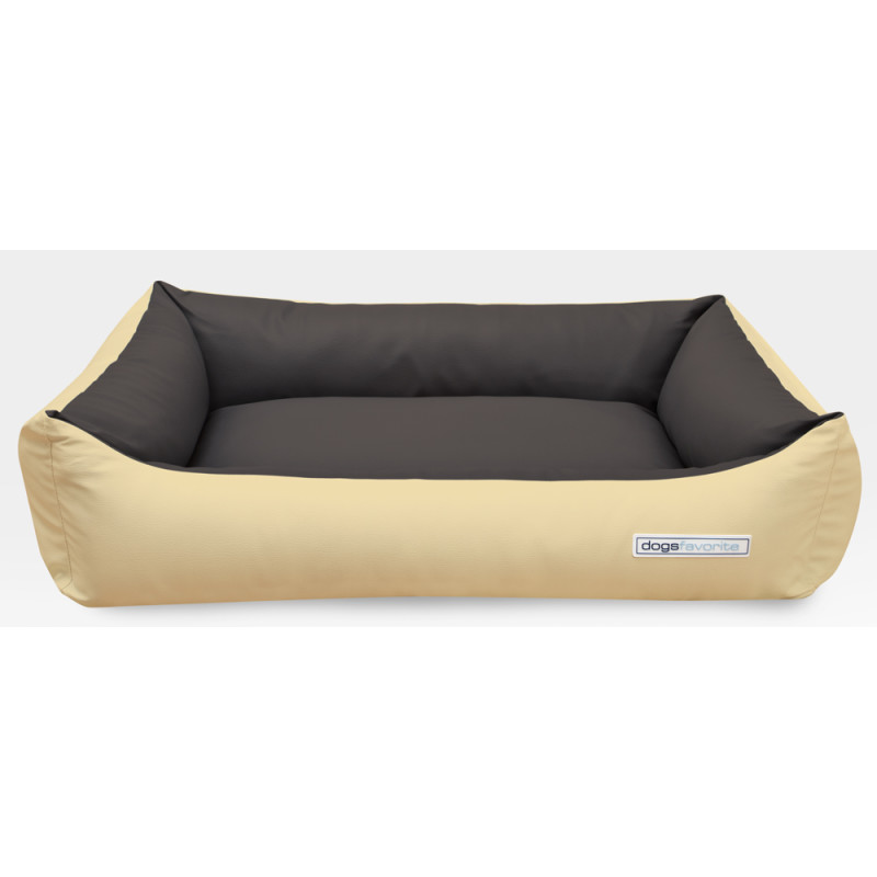 Kalimero Hundebett Dogsfavorite Bicolor Creme/Taupe XXL von Kalimero