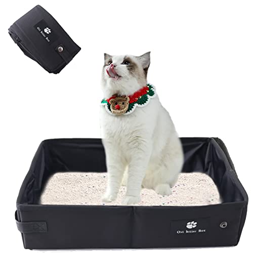 Faltbare Katzentoilette, Tragbare Katzenklo für Reise Kitty - wasserdichte, Saubere und Weiche Outdoor Katzentoilette für Camping Den Heimgebrauch im Freien Reisen, Schwarz, L, 45 * 35cm Faltbare Katzentoilette, Tragbare Katzenklo für Reise Kitty - wasserdichte, Saubere und Weiche Outdoor Katzentoilette für Camping Den Heimgebrauch im Freien Reisen, Schwarz, L, 45 * 35cm von Kalodity