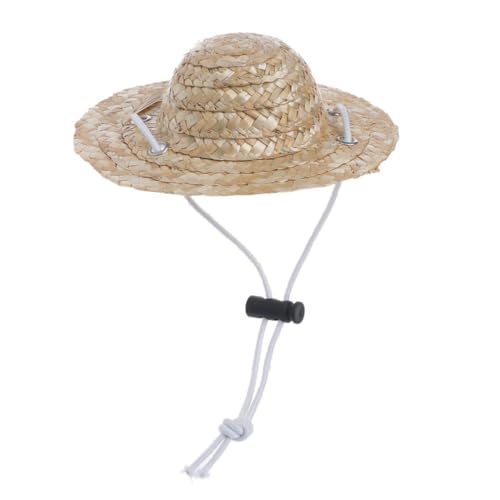 Hawaiianischer Sombrero-Hut für Katzen, klein/groß, Durchmesser 14 cm, 16 cm, Hamster-Spielzeug für echte Hamster, Mädchen von Kalttoy