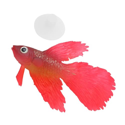 Kalttoy Künstliche bewegliche Fische, schwimmende Silikon-Kampffische, lebensechte Aquarium-Dekorationen von Kalttoy