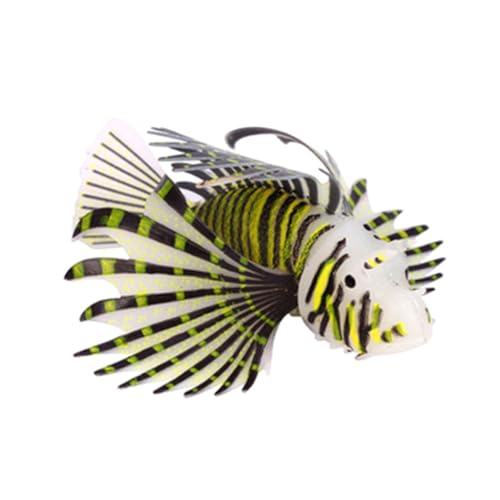 Kalttoy Silicas Künstlicher Löwenfisch, Aquarium, Ornamente, leuchtende Unterwasser-Löwenfische von Kalttoy