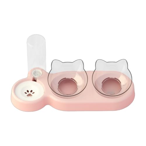 Pet Water Food Station Double Bowl Automatic Refill for Cats and Dogs Feeding von Kalttoy