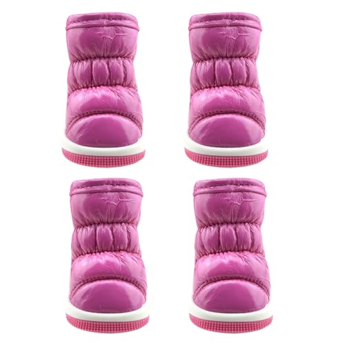 Winterschuhe für Hunde, rutschfest, warm, Fleece, Welpenschuhe mit warmem Fleece von Kalttoy