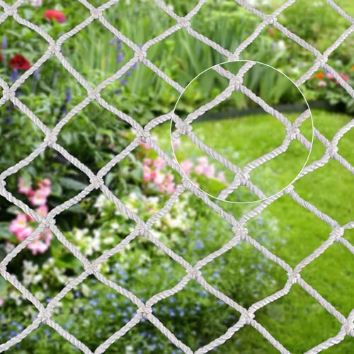 Gartenzaunnetz Dekoratives,Outdoor Hängematte Netz,Sicherheitsnetz Kinder,Haustier Katzennetz Anti-Fall Verschleißfest Schutznetz,Spielplatz Schutznetze,Treppe Balkon Fallschutznetz(1.5 * 3m) von Kamanan