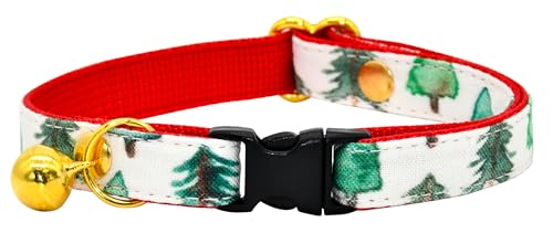 Kamercy Breakaway Katzenhalsband, grüner Kiefernwald, Größe XS (20,3 cm – 33 cm) von Kamercy