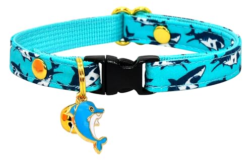 Katzenhalsband mit Charm, wütender Hai, Sicherheitsverschluss für Kätzchen Katzenhalsband mit Charm, wütender Hai, Sicherheitsverschluss für Kätzchen von Kamercy