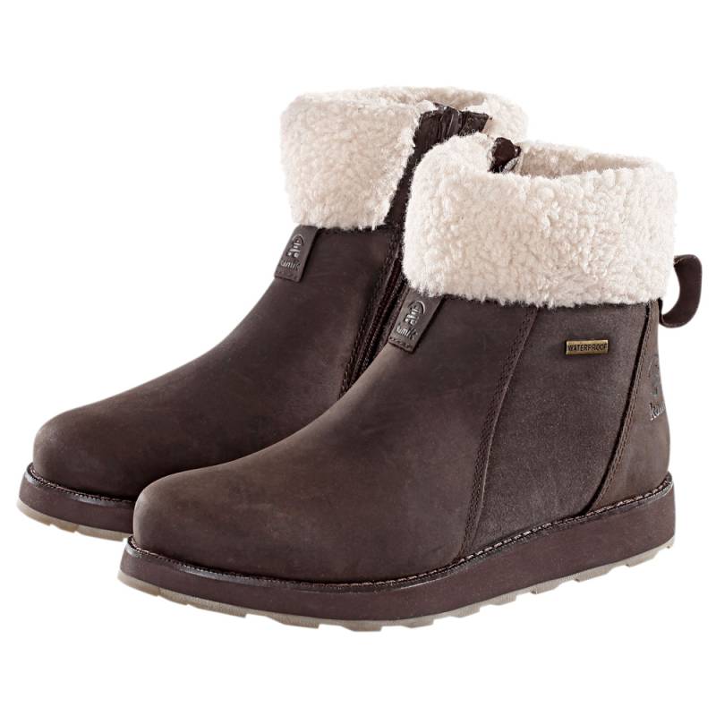 Kamik Damen Stiefel Ariel F Zip dark brown, Gr. 38 von Kamik