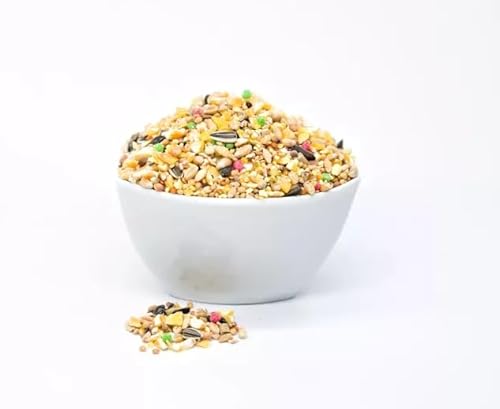Natürliches Vogelfutter Mix, 11 Sorten, Weizen, Sorghum, Hirse, Buchweizen, Raps, Ohne Zusätze Natürliches Vogelfutter Mix, 11 Sorten, Weizen, Sorghum, Hirse, Buchweizen, Raps, Ohne Zusätze von Kampol