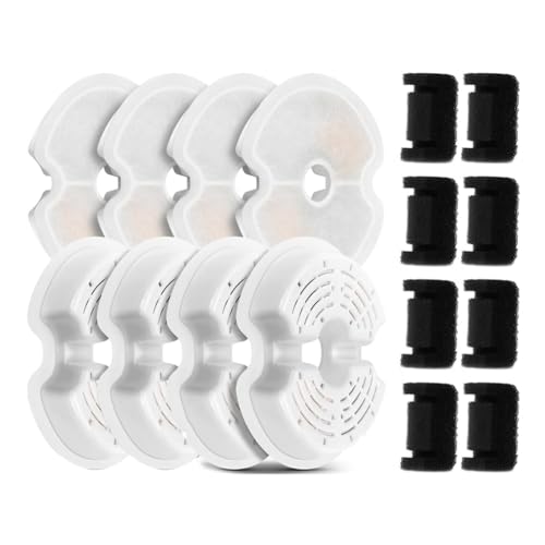 Kangtm 8er-Pack Ersatzfilter und 8 Pumpenfilter für Katzentrinkbrunnen, Vierfache Filterung, für Haustiertrinkbrunnen Kangtm 8er-Pack Ersatzfilter und 8 Pumpenfilter für Katzentrinkbrunnen, Vierfache Filterung, für Haustiertrinkbrunnen von Kangtm