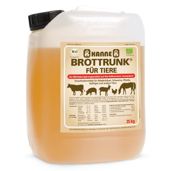 Kanne Brottrunk für Tiere - 25 Liter mit wertvollen Enzymen Kanne Brottrunk für Tiere - 25 Liter mit wertvollen Enzymen von Kanne