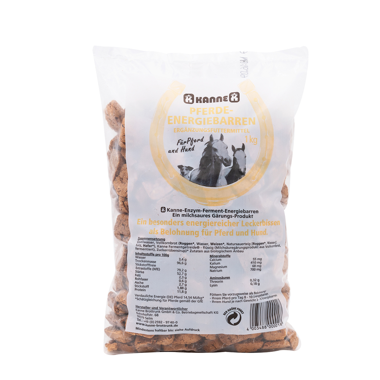 Kanne Ferment Energiebarren 1kg Energiereicher Leckerbissen von Kanne