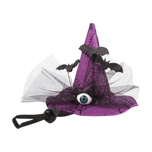 Kanoauo Halloween Hunde Hüte - Hundeverkleidungen Für Halloween Fest,Fledermausmotiv Mit Augen Hexenhut Verstellbar Für Mittelgroße Hunde Festfotos Innenbereich Kanoauo Halloween Hunde Hüte - Hundeverkleidungen Für Halloween Fest,Fledermausmotiv Mit Augen Hexenhut Verstellbar Für Mittelgroße Hunde Festfotos Innenbereich von Kanoauo