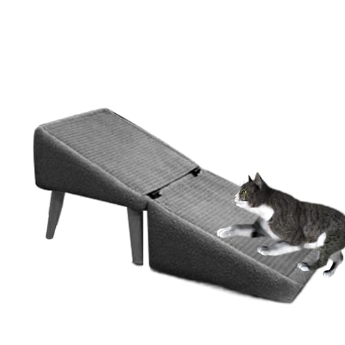 Kanoauo Hunderampe Fürs Bett - Klappbare Haustiertreppe Für Kleine Hunde - rutschfeste Haustiertreppe Für Kleintiere & rutschfeste Katzenrampe von Kanoauo