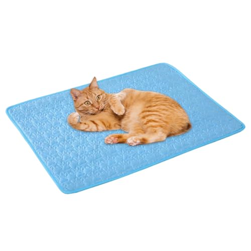 Kanoauo Kühlmatte für Haustiere,Kühlkissen Für Hunde Und Katzen - Waschbare Schlafmatte Welpenbett Haustierzubehör Für Sommer Couch Reisen Outdoor Boden Camping Autositze Indoor von Kanoauo