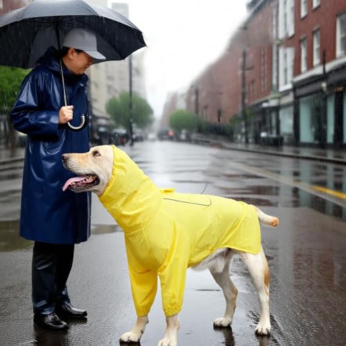 Kanoauo Regenmantel für Hunde,wasserdichte Regenjacke Mit Leinenöffnung Und Reflektierenden Streifen - Einstellbarer Poncho für Nachtsichtbarkeit in Größe Mittel Groß für Wanderungen und Regentag Kanoauo Regenmantel für Hunde,wasserdichte Regenjacke Mit Leinenöffnung Und Reflektierenden Streifen - Einstellbarer Poncho für Nachtsichtbarkeit in Größe Mittel Groß für Wanderungen und Regentag von Kanoauo