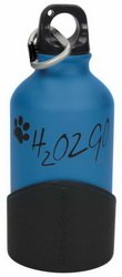 Kapimex 78110040 H2O2GO Aluminium Trinkflasche für Hunde, 350 ml, sky blau von Kapimex