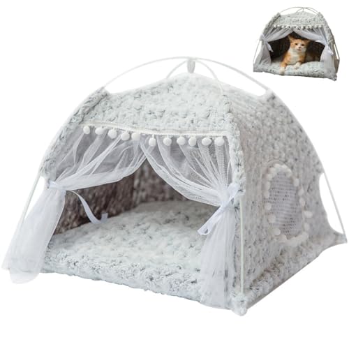Abnehmbares Zelt, warmes Kissen, dick, niedlich, waschbar, dekorativ, modisch, winddicht: Hund mit Haustierhöhle von Kapmore