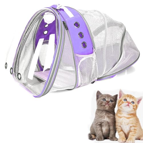 Ergonomische Hundetragetasche, atmungsaktiver Haustier-Tragerucksack mit schützendem PVC, leicht, große Kapazität von Kapmore